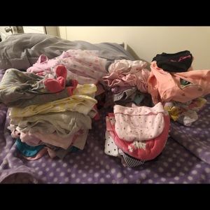 Lot of baby girl clothes